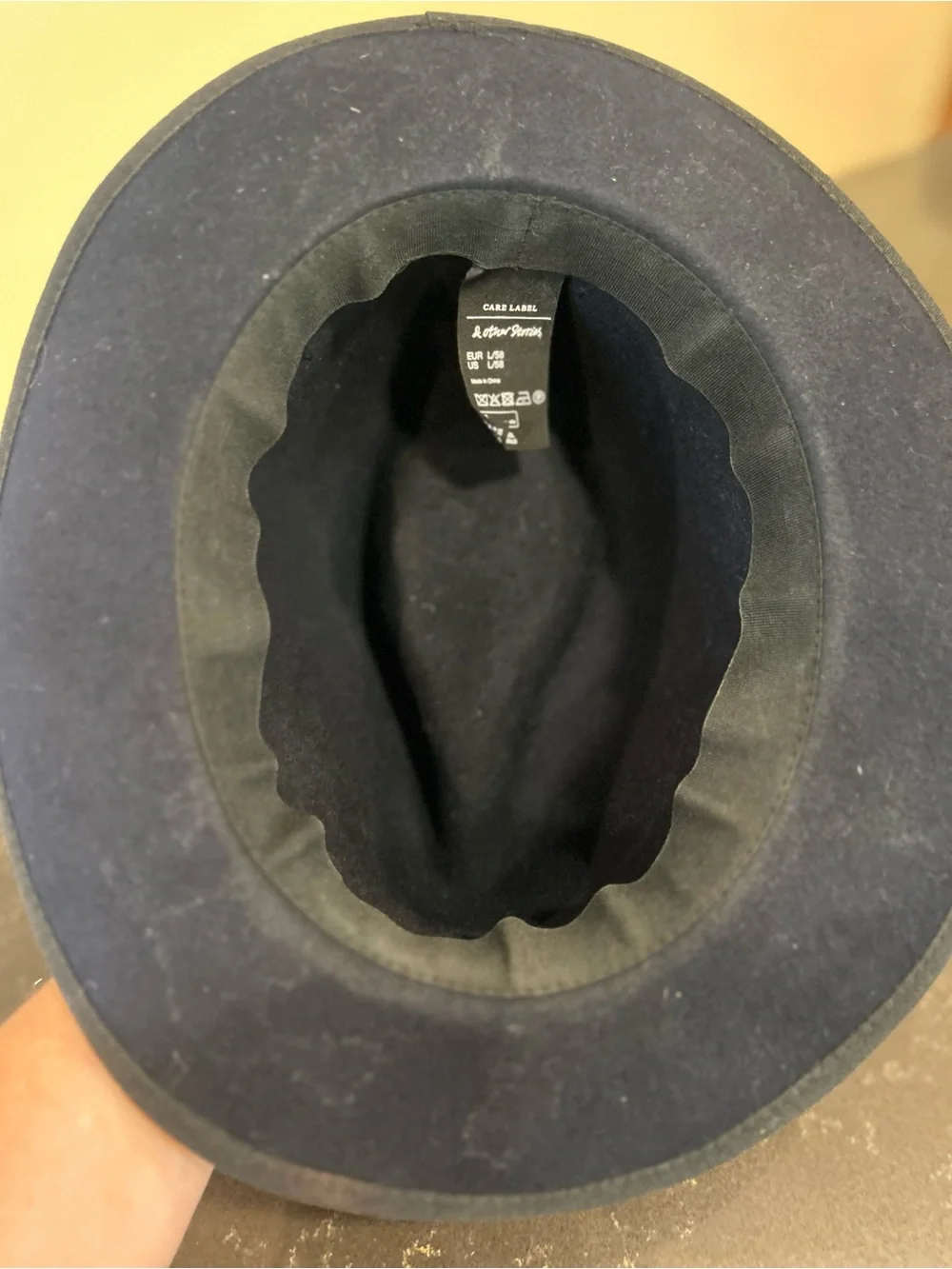 & Other Stories 100% Wool Navy Fedora